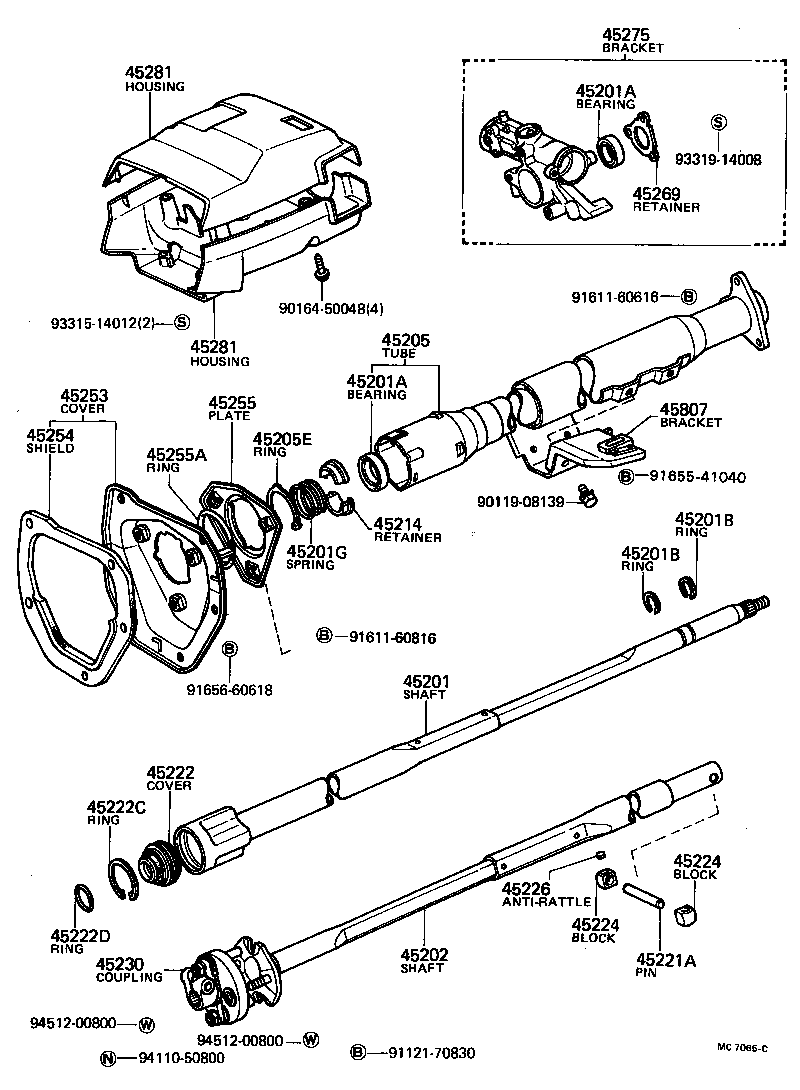  HILUX |  STEERING COLUMN SHAFT