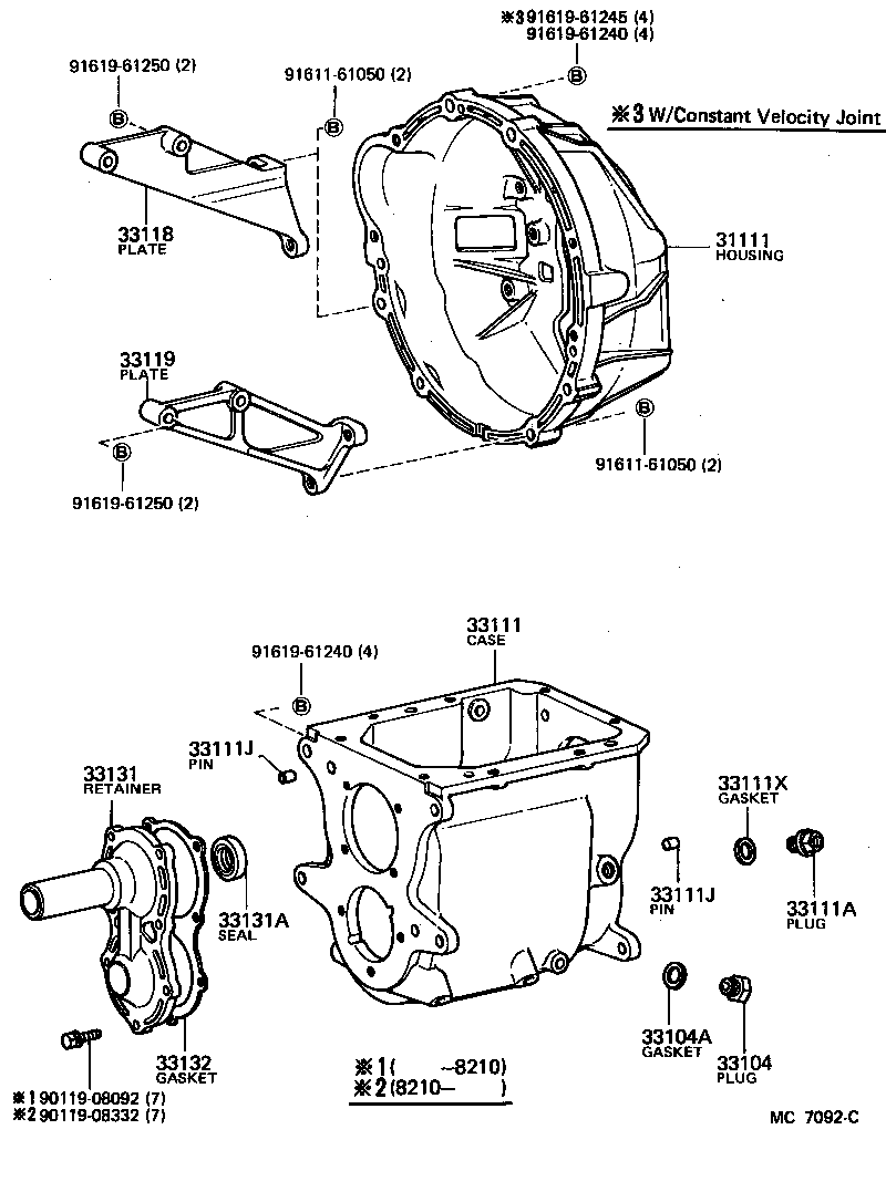  LAND CRUISER 40 |  CLUTCH HOUSING TRANSMISSION CASE MTM