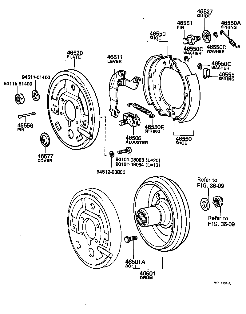  LAND CRUISER 40 |  PARKING BRAKE CABLE