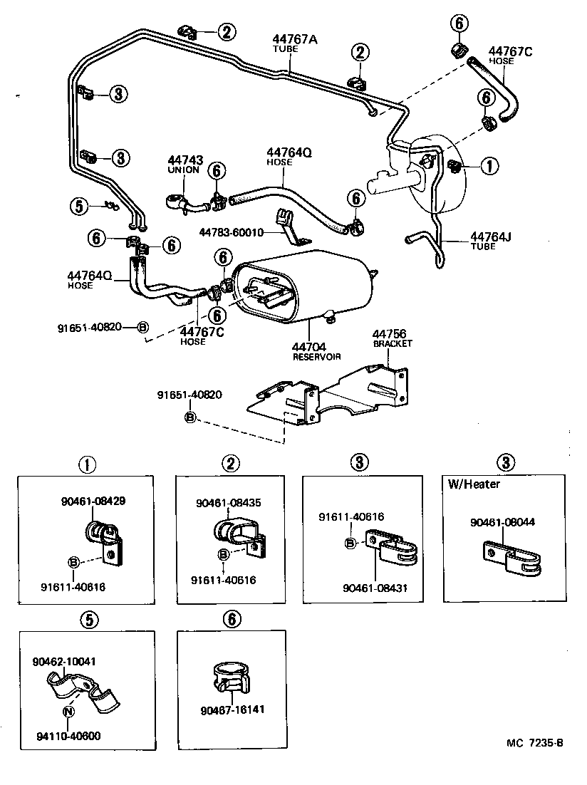  LAND CRUISER 40 |  BRAKE BOOSTER VACUUM TUBE