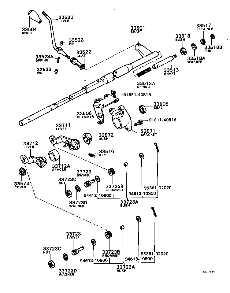  CRESSIDA |  CONTROL SHAFT CROSSSHAFT