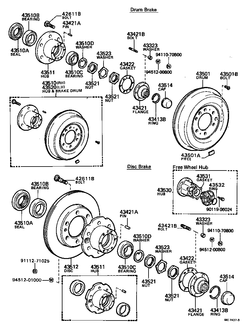  HILUX |  FRONT AXLE HUB