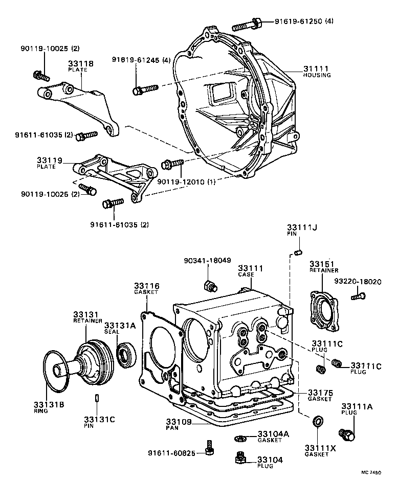  CRESSIDA |  CLUTCH HOUSING TRANSMISSION CASE MTM