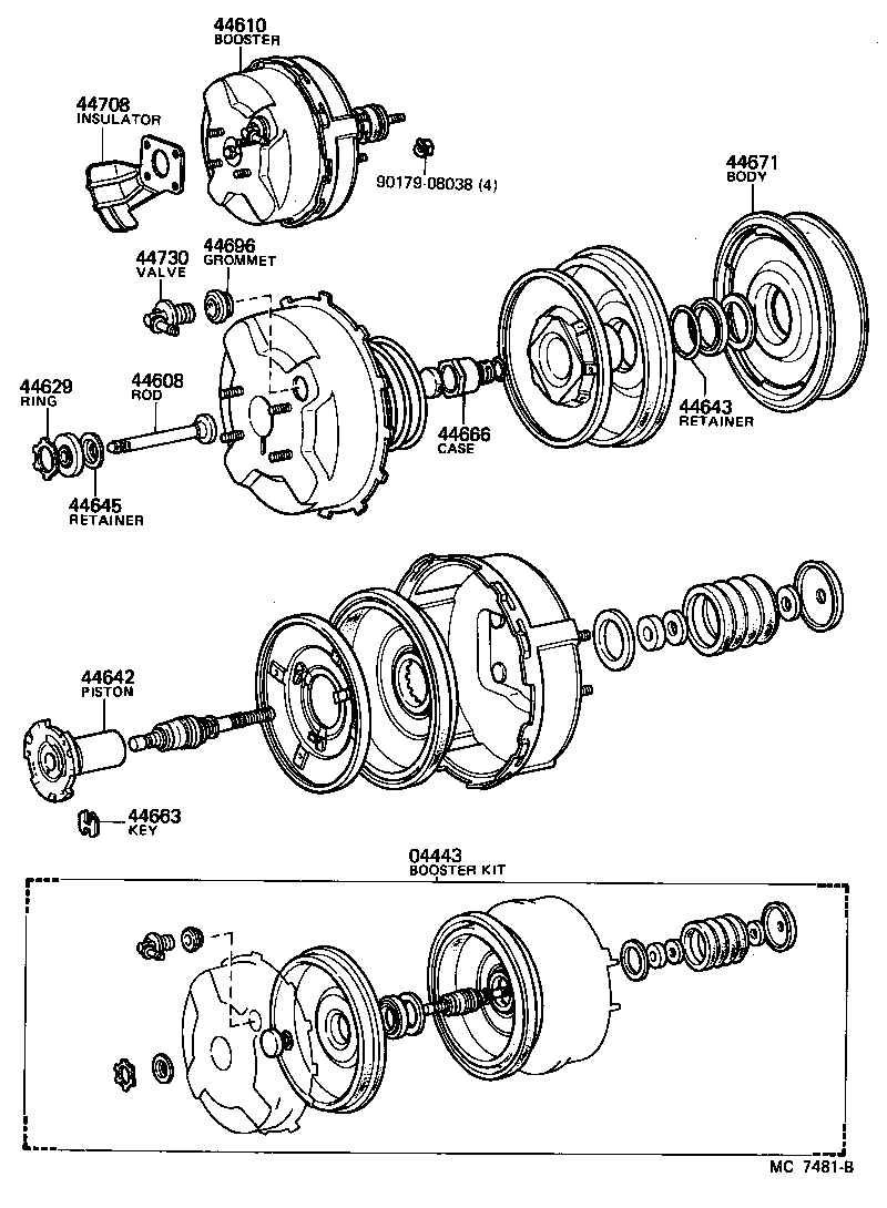  LAND CRUISER 60 |  BRAKE BOOSTER VACUUM TUBE
