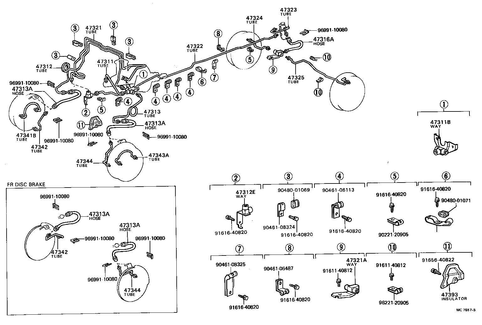  HILUX |  BRAKE TUBE CLAMP