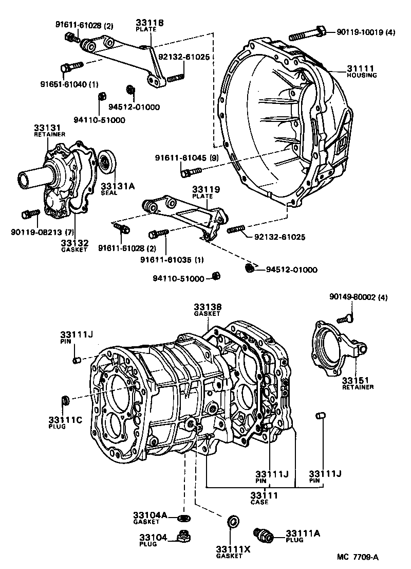  CELICA |  CLUTCH HOUSING TRANSMISSION CASE MTM
