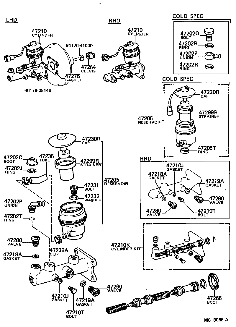  CELICA |  BRAKE MASTER CYLINDER