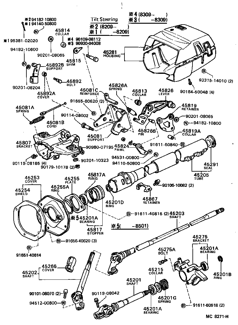  CELICA |  STEERING COLUMN SHAFT