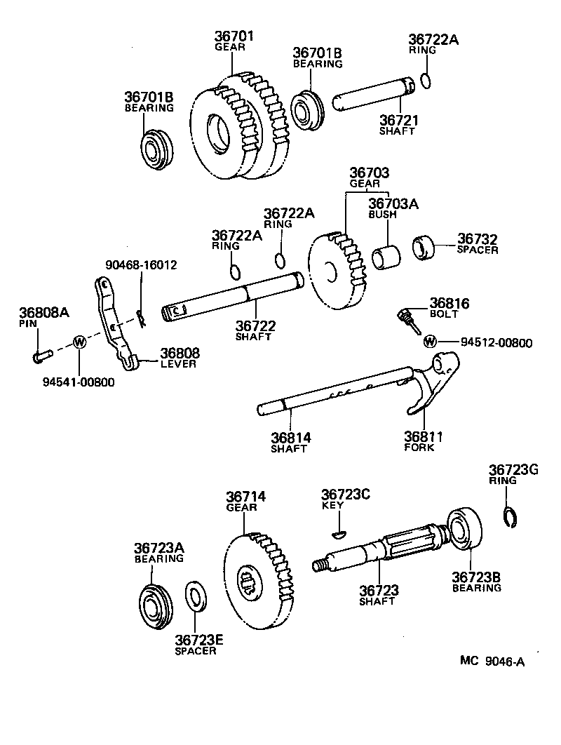  LAND CRUISER 40 |  POWER TAKE OFF CASE GEAR