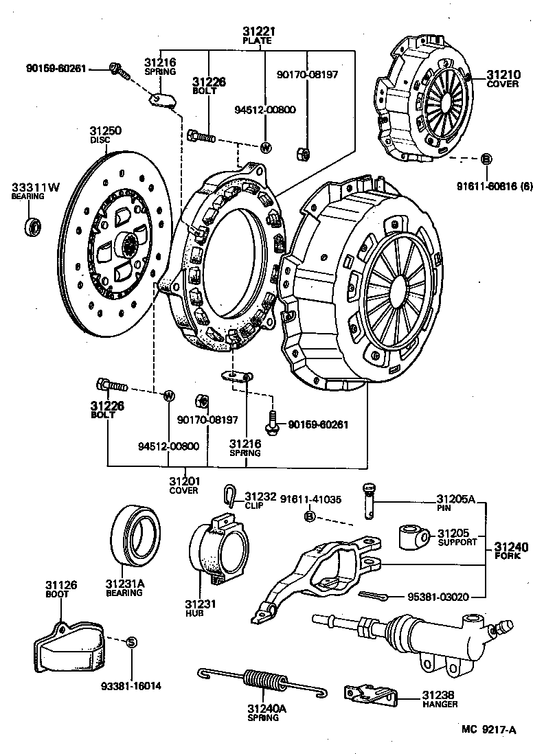  HIACE |  CLUTCH RELEASE FORK