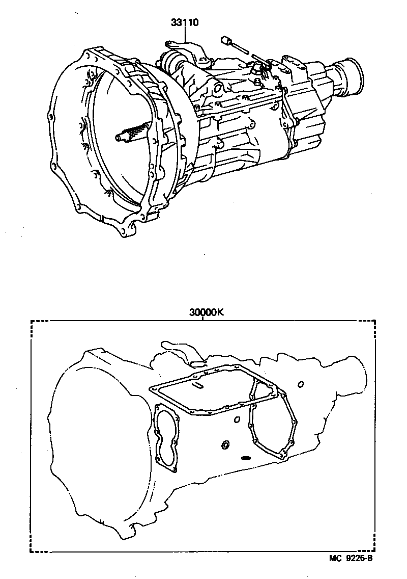  HIACE |  TRANSAXLE OR TRANSMISSION ASSY GASKET KIT MTM