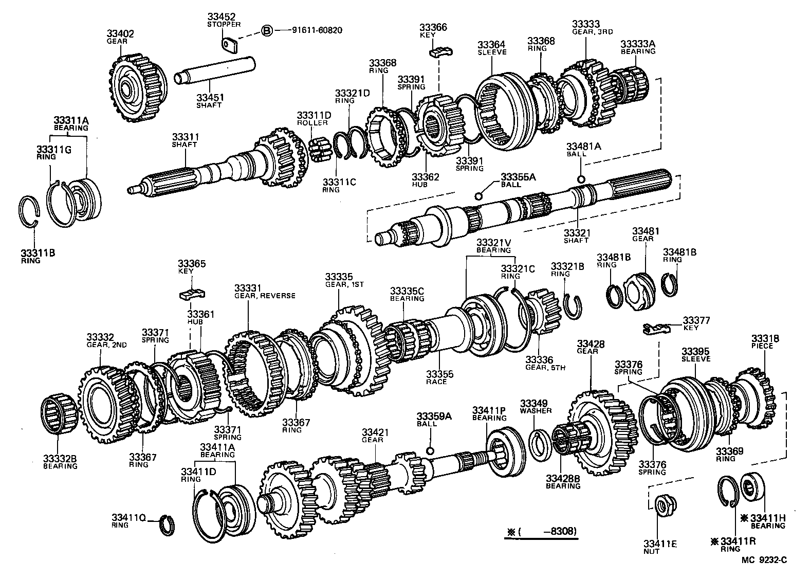  HIACE |  TRANSMISSION GEAR MTM