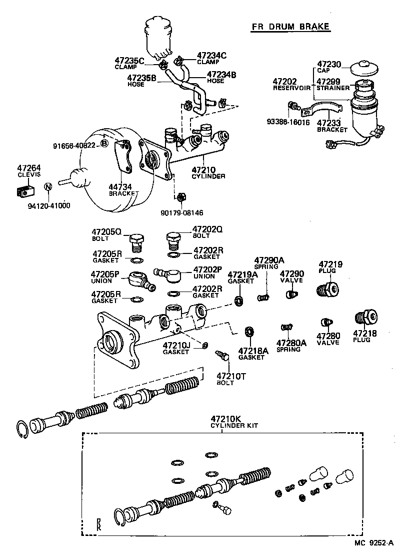  HIACE |  BRAKE MASTER CYLINDER