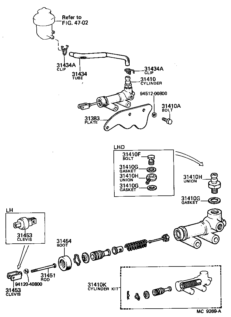  HIACE |  CLUTCH MASTER CYLINDER