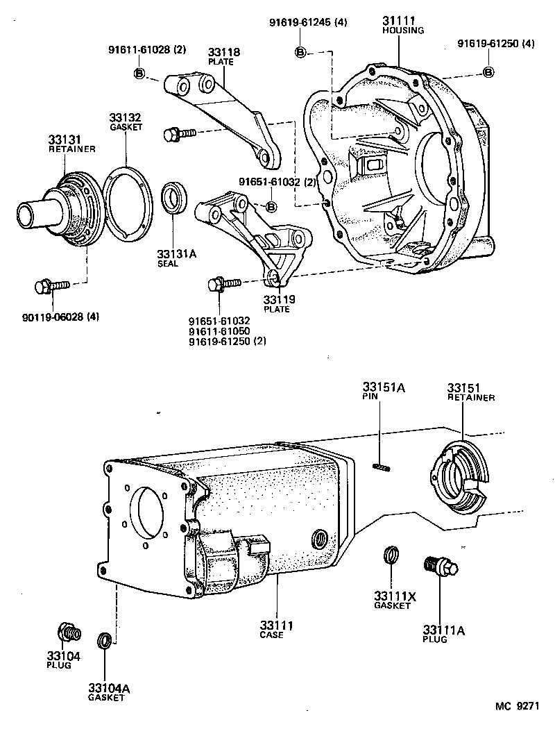  HIACE |  CLUTCH HOUSING TRANSMISSION CASE MTM