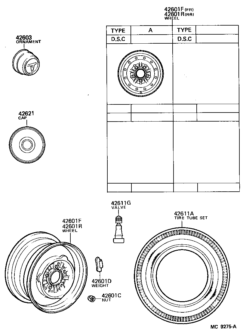  HIACE |  DISC WHEEL WHEEL CAP