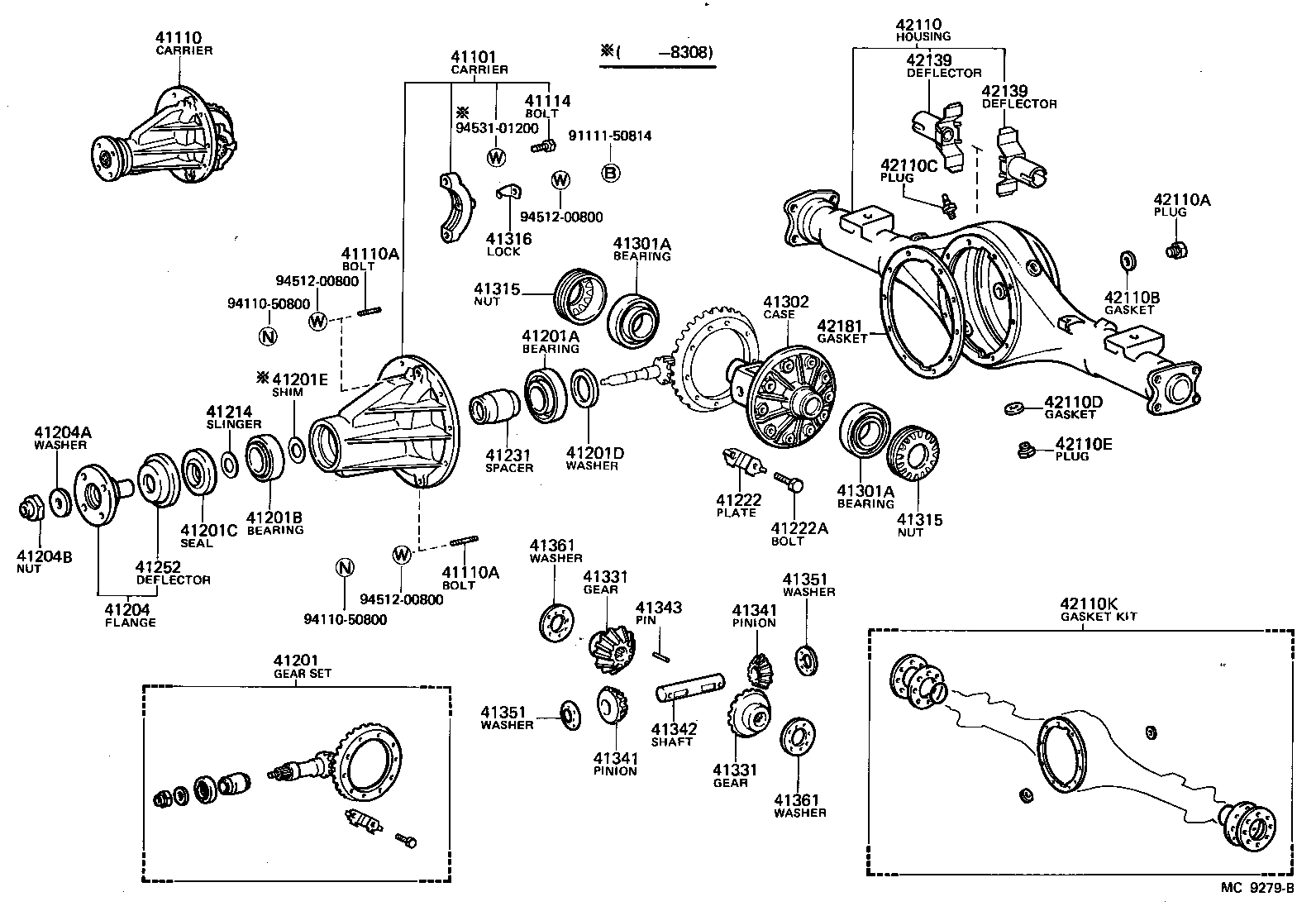  HIACE |  REAR AXLE HOUSING DIFFERENTIAL