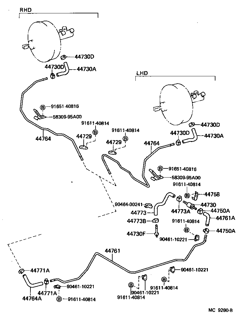  HIACE |  BRAKE BOOSTER VACUUM TUBE