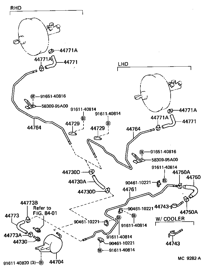  HIACE |  BRAKE BOOSTER VACUUM TUBE