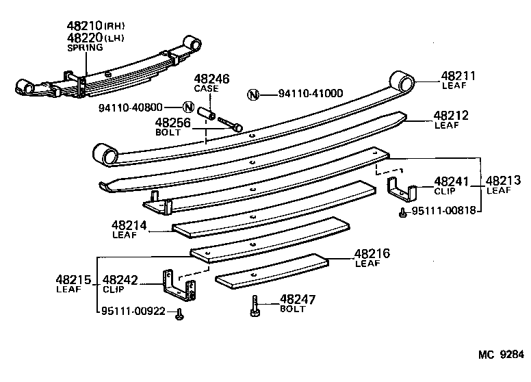  HIACE |  REAR SPRING SHOCK ABSORBER