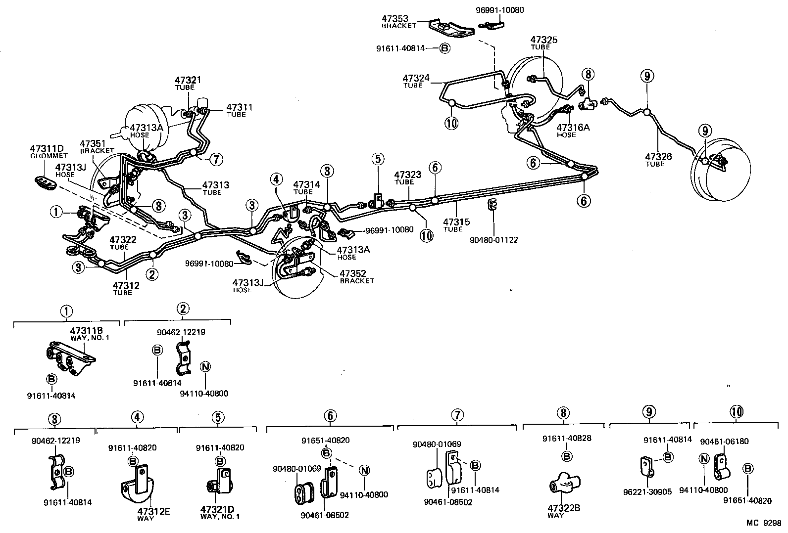  HIACE |  BRAKE TUBE CLAMP