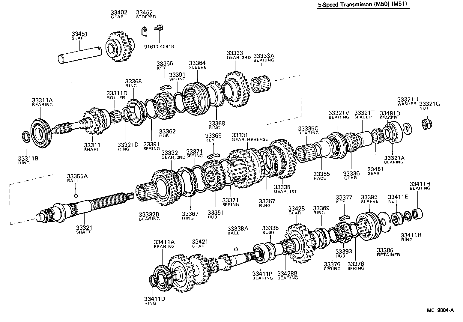  TOYOACE |  TRANSMISSION GEAR MTM