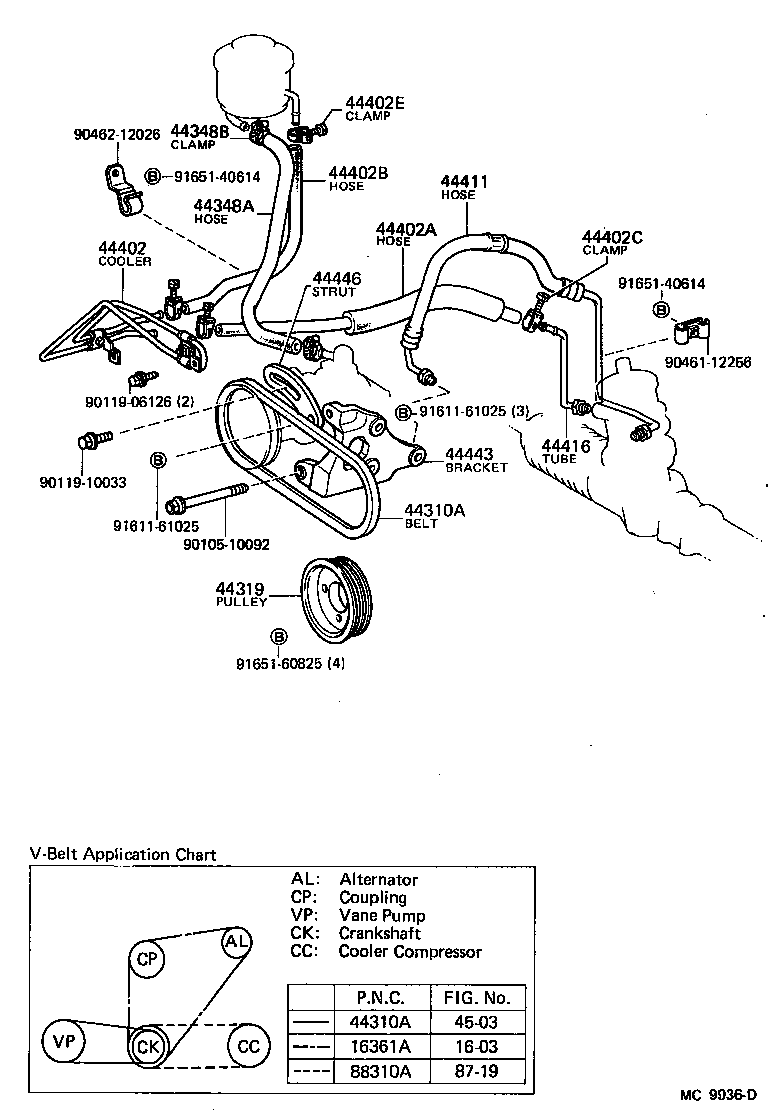  CELICA |  POWER STEERING TUBE