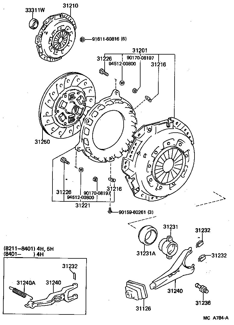  HIACE |  CLUTCH RELEASE FORK