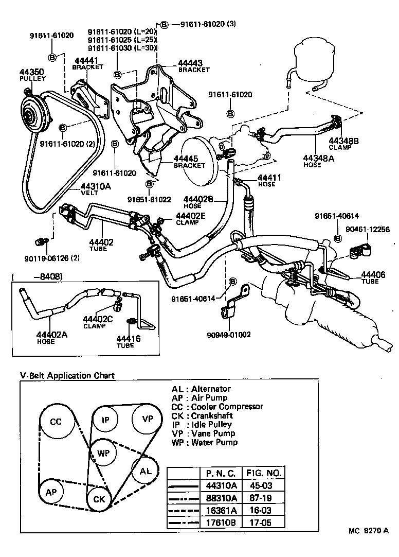  CELICA |  POWER STEERING TUBE