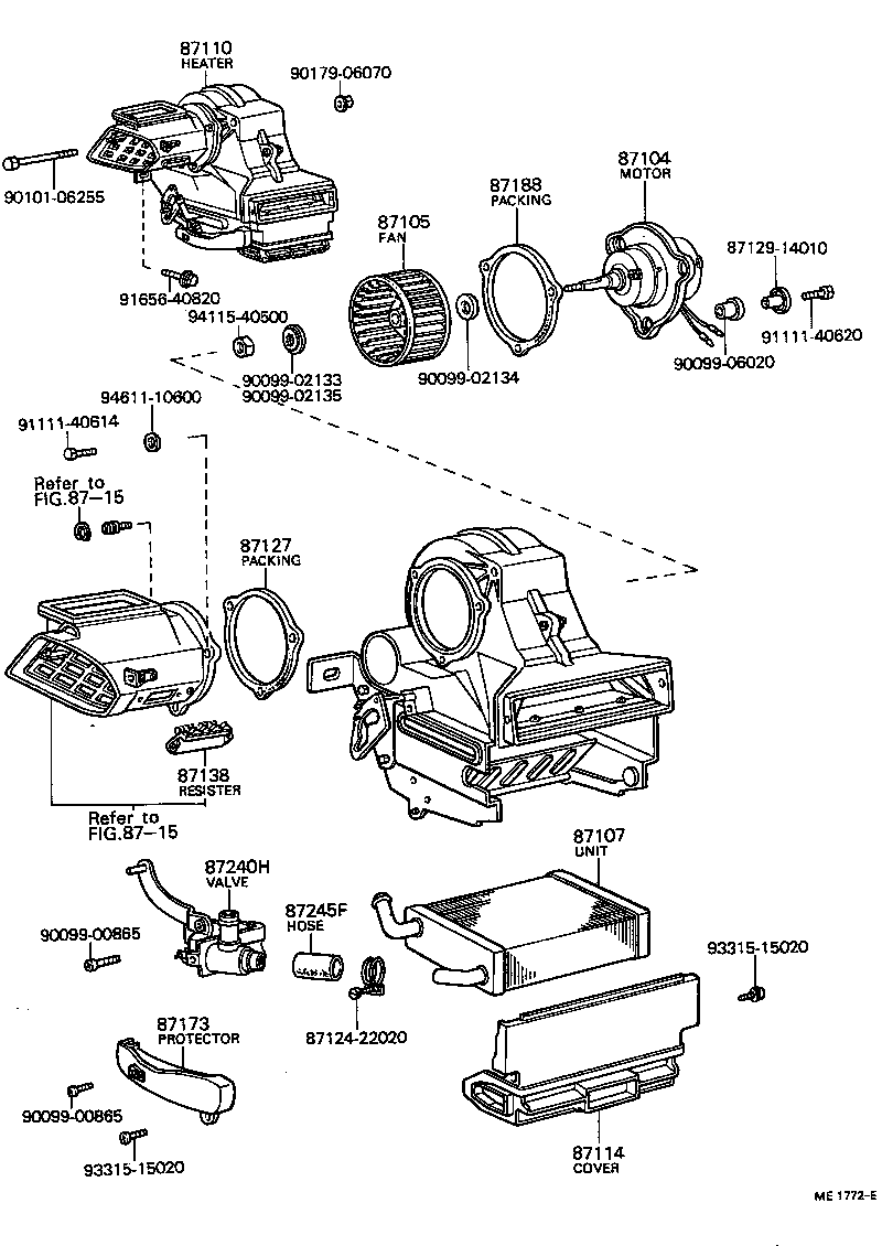  CARINA |  HEATING AIR CONDITIONING HEATER UNIT BLOWER