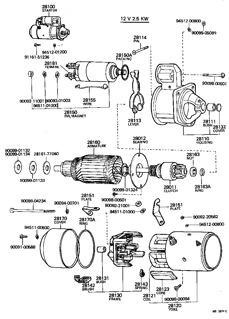  LAND CRUISER 40 45 55 |  STARTER