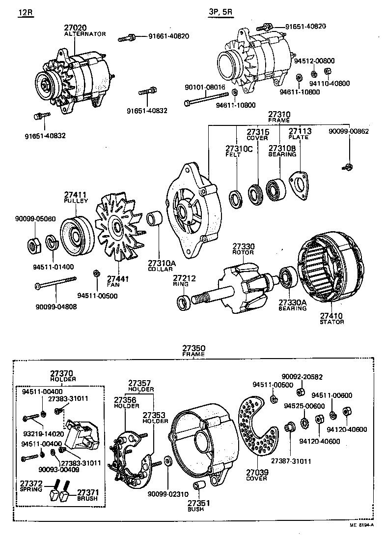  TOYOACE |  ALTERNATOR