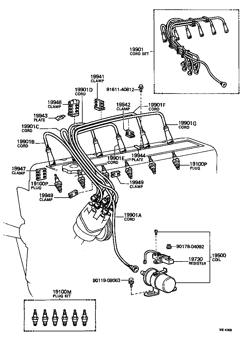  CROWN |  IGNITION COIL SPARK PLUG