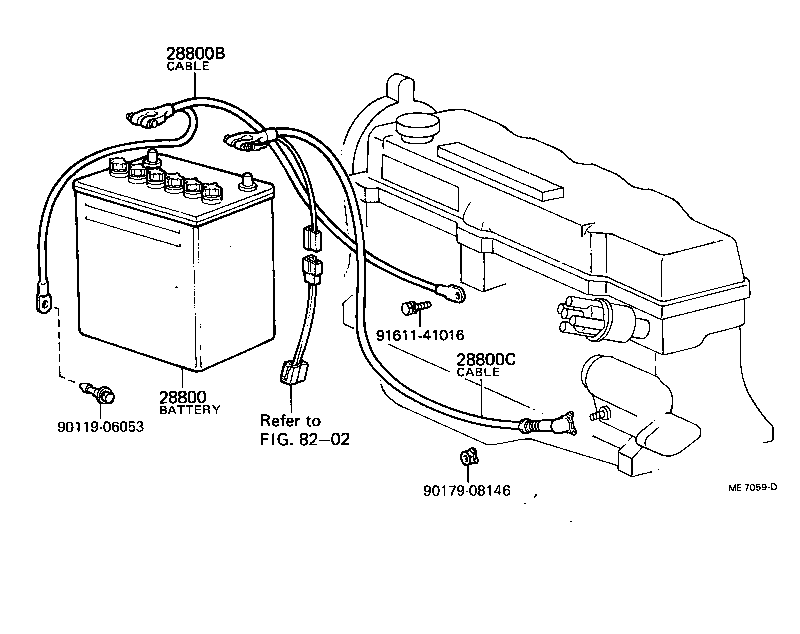  TERCEL |  BATTERY BATTERY CABLE