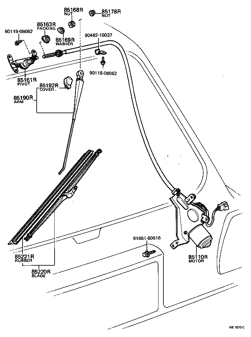  TERCEL |  REAR WIPER