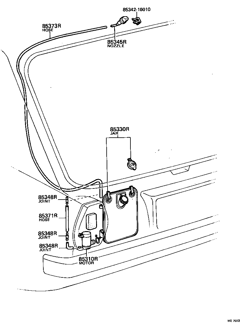  TERCEL |  REAR WASHER