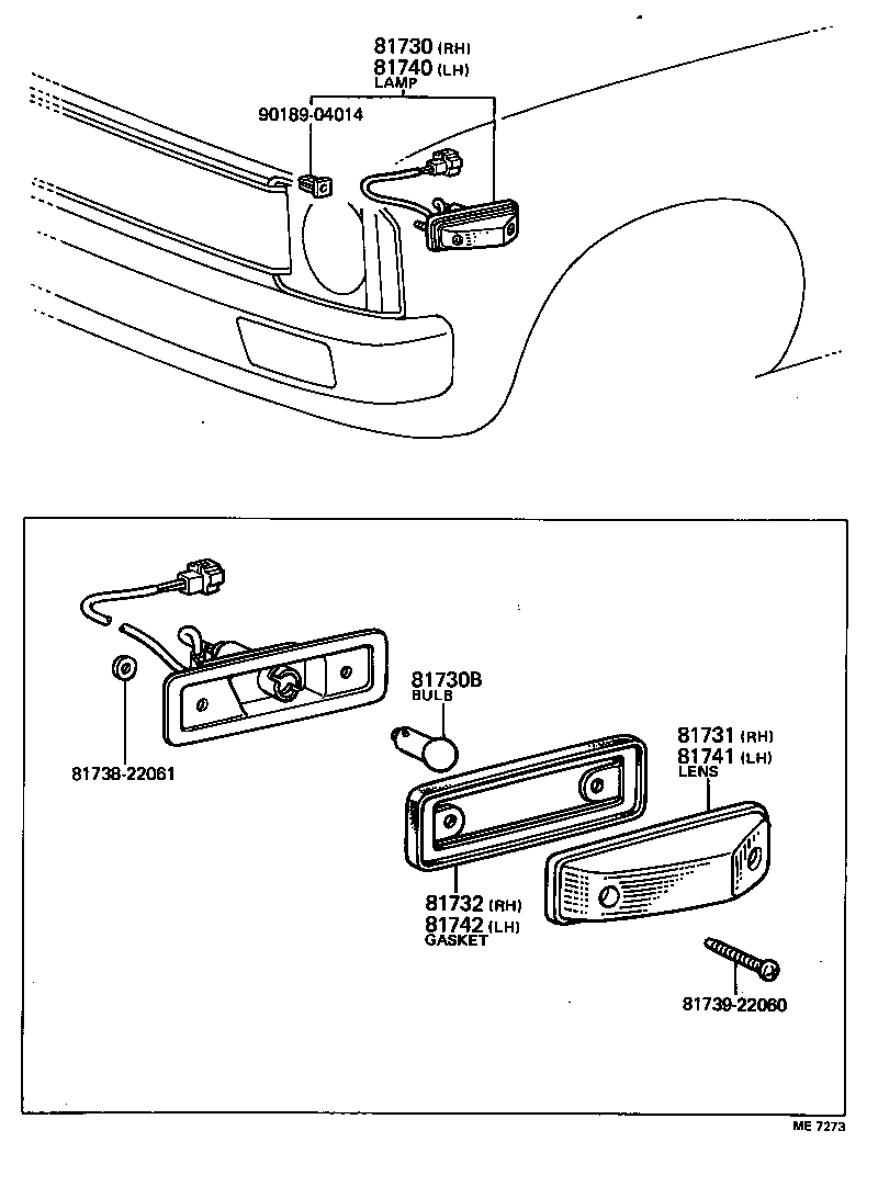  HILUX |  SIDE TURN SIGNAL LAMP OUTER MIRROR LAMP
