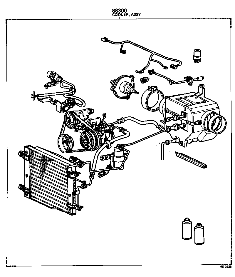  TERCEL |  HEATING AIR CONDITIONING SET