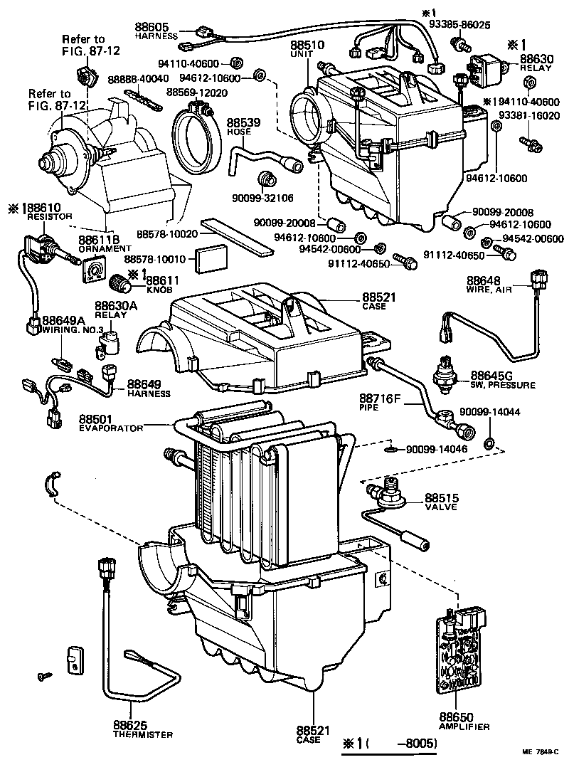  STARLET |  HEATING AIR CONDITIONING COOLER UNIT