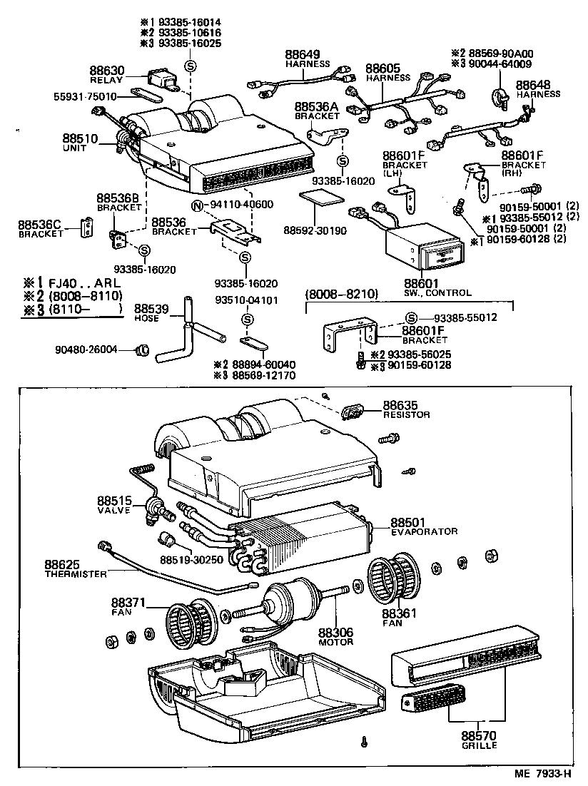  LAND CRUISER 40 |  HEATING AIR CONDITIONING COOLER UNIT