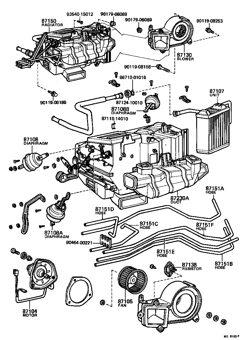  CROWN |  HEATING AIR CONDITIONING HEATER UNIT BLOWER