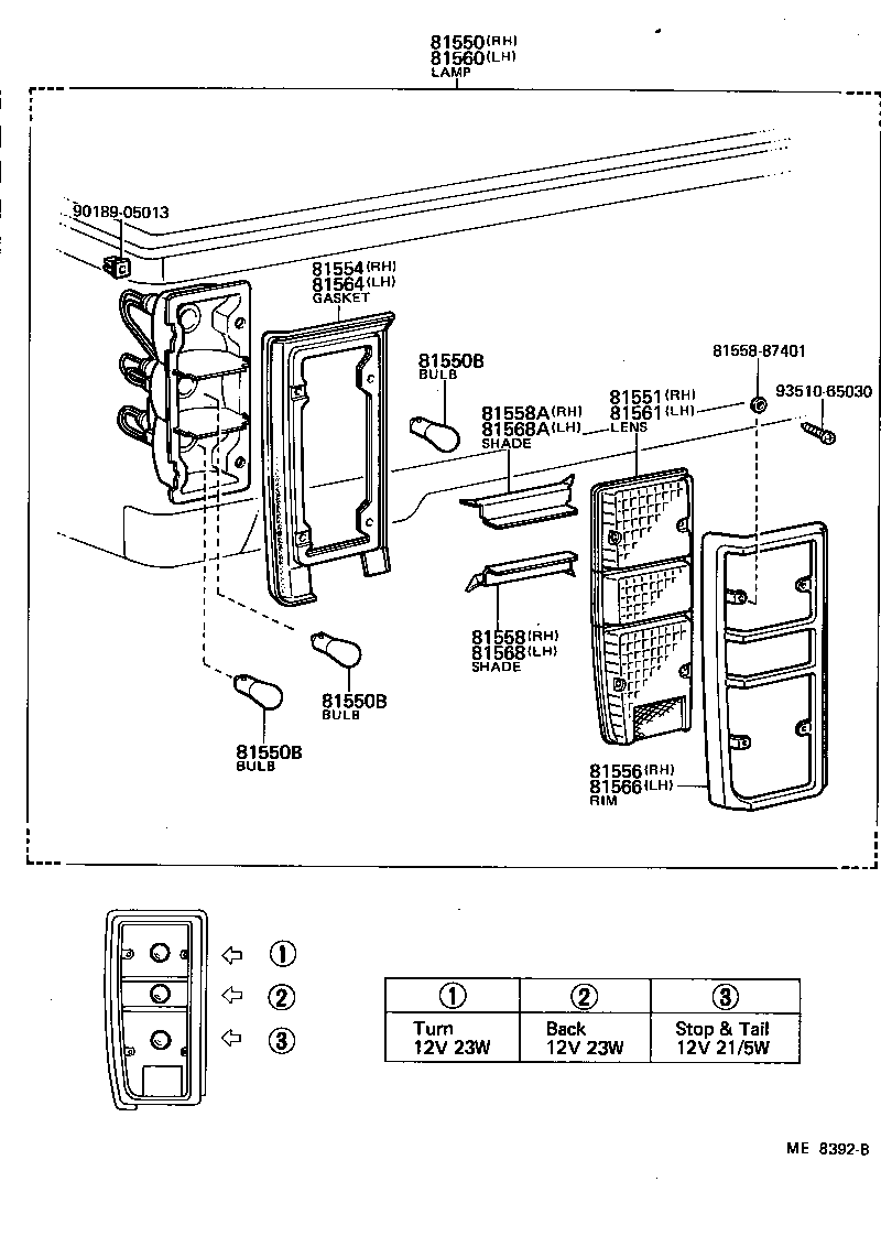  LITEACE |  REAR COMBINATION LAMP