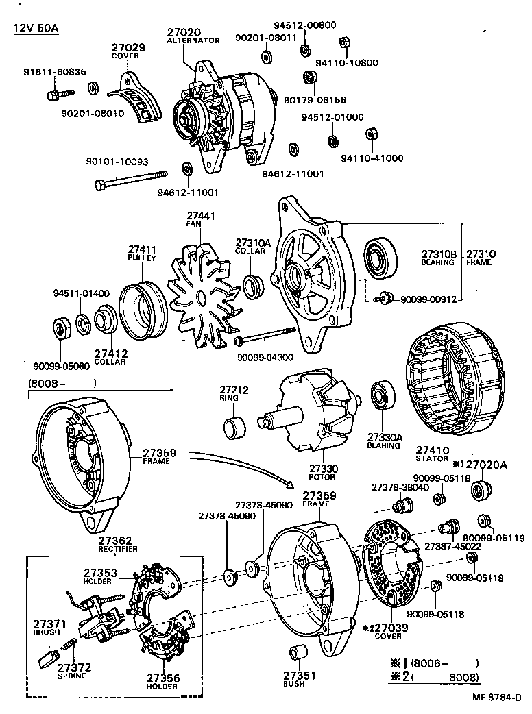  TERCEL |  ALTERNATOR