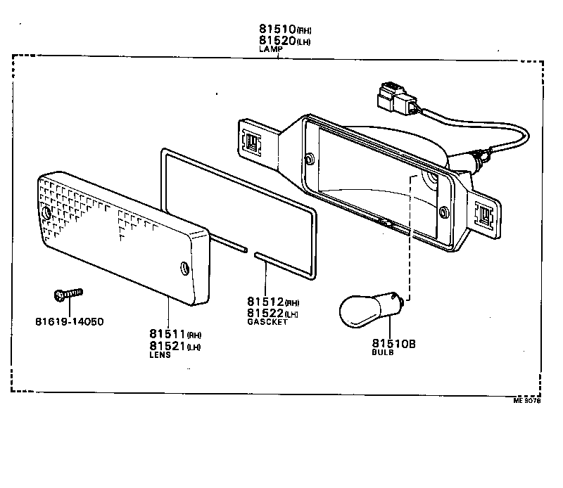  TERCEL |  FRONT TURN SIGNAL LAMP
