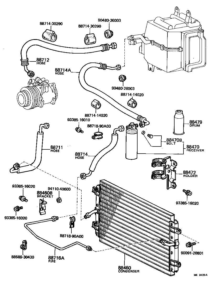  LAND CRUISER 60 |  HEATING AIR CONDITIONING COOLER PIPING