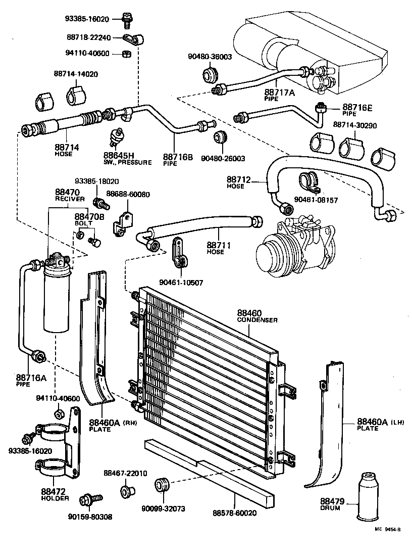  LAND CRUISER 40 |  HEATING AIR CONDITIONING COOLER PIPING