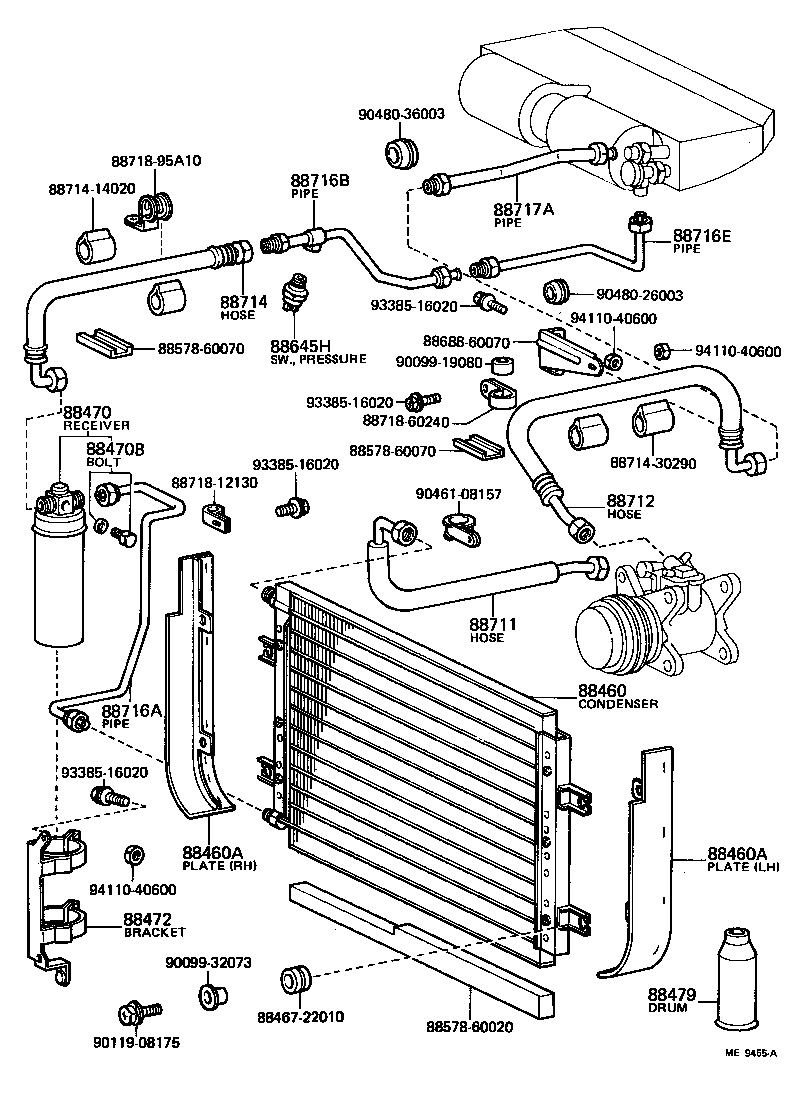  LAND CRUISER 40 |  HEATING AIR CONDITIONING COOLER PIPING