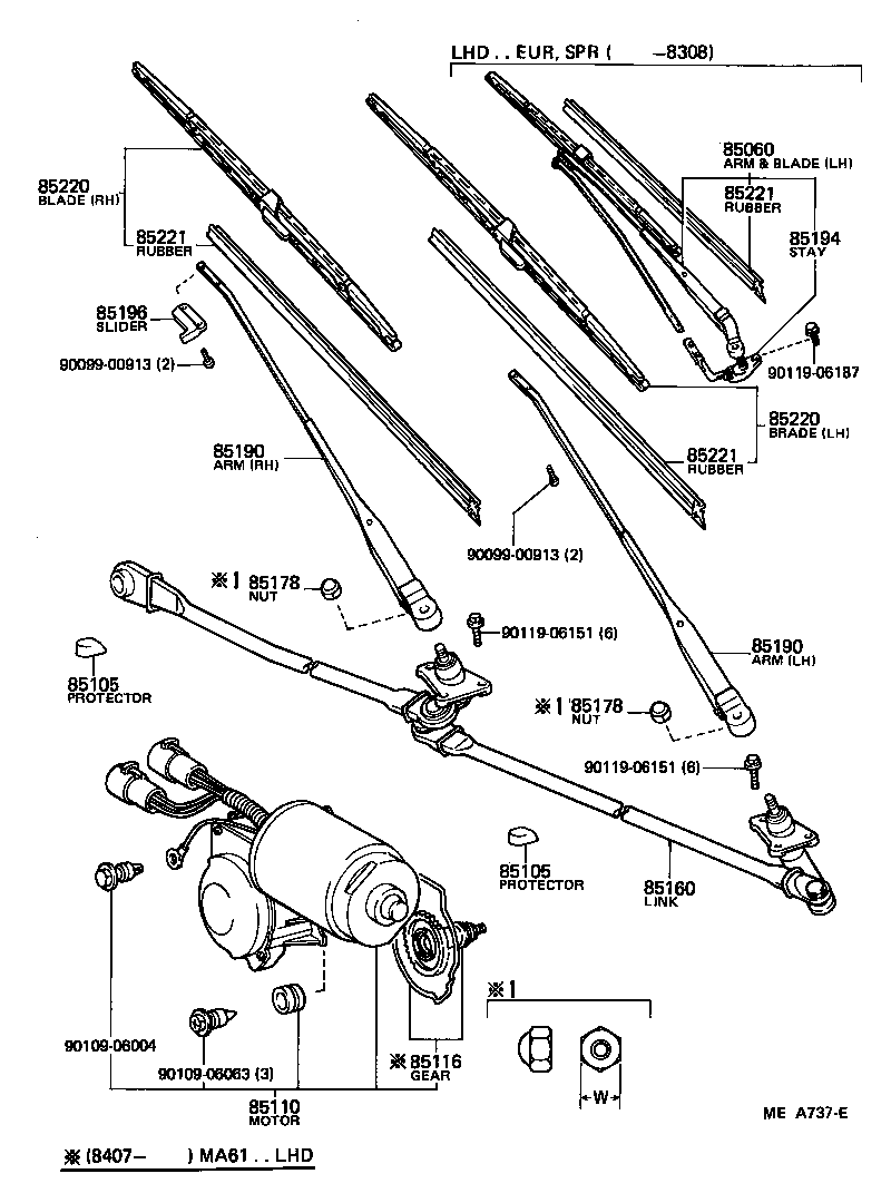  CELICA |  WINDSHIELD WIPER