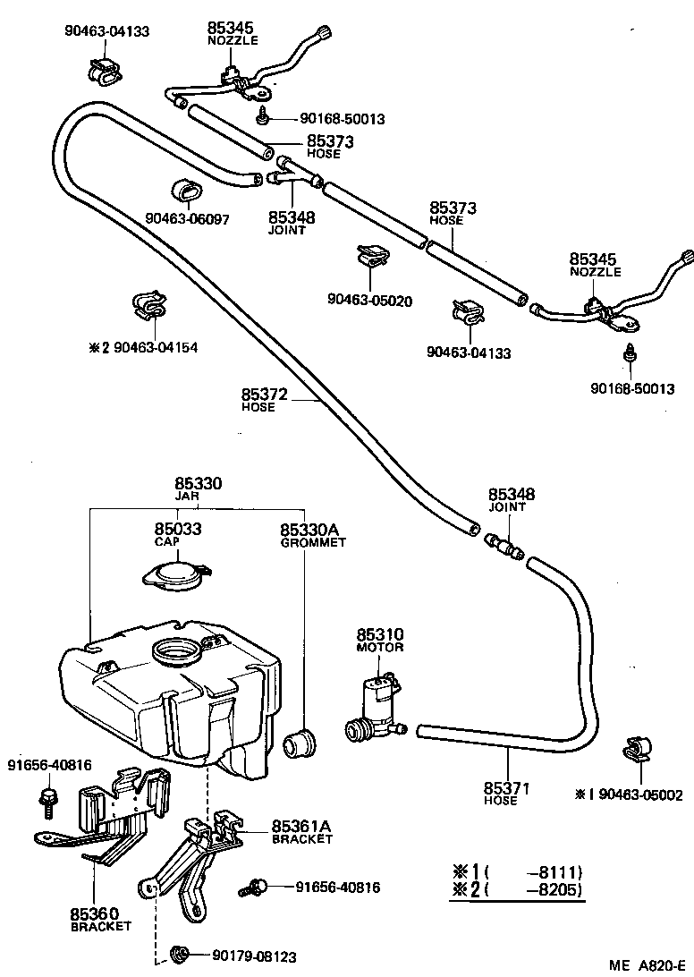  CROWN |  WINDSHIELD WASHER