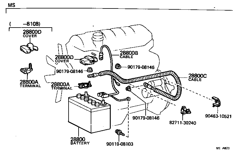 CROWN |  BATTERY BATTERY CABLE
